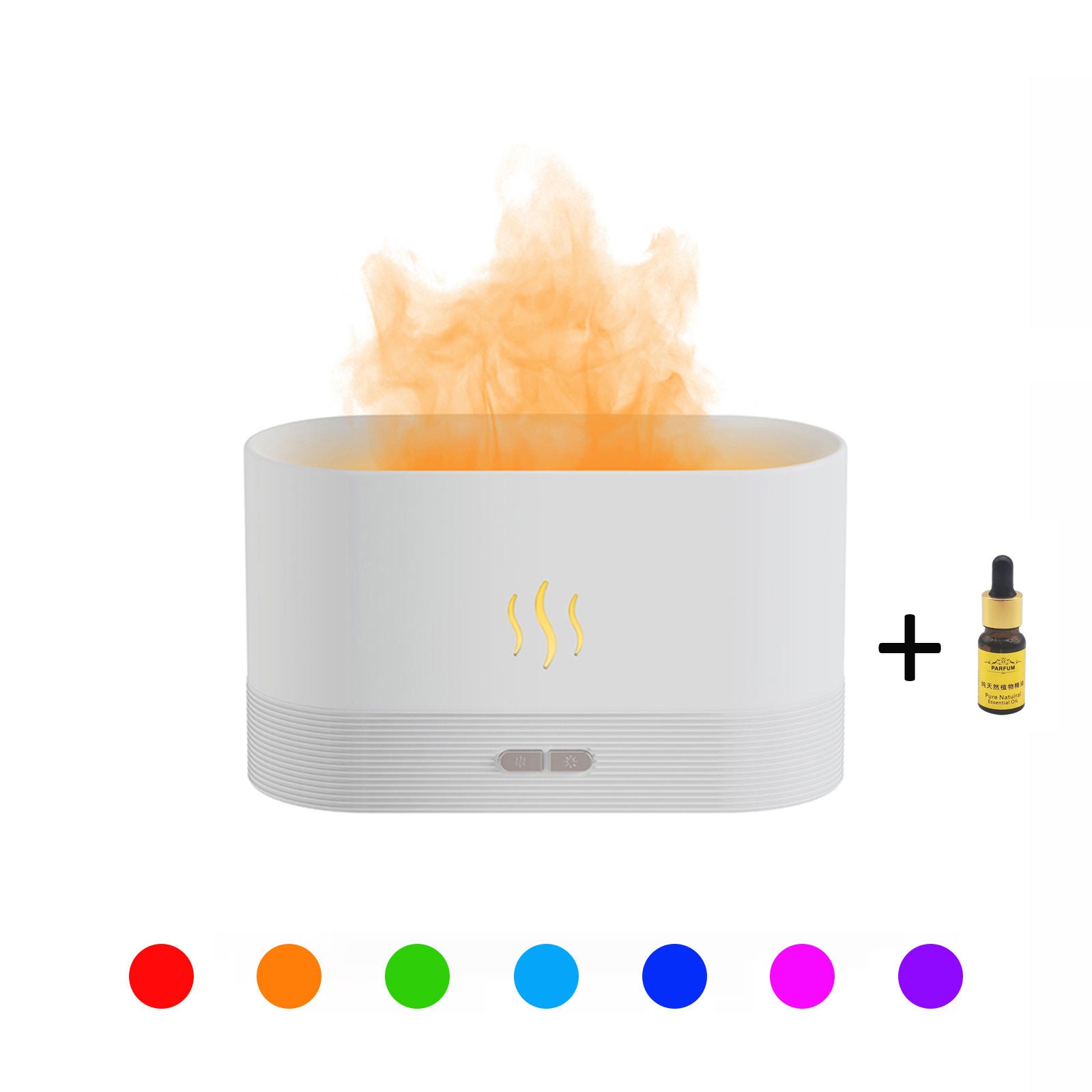 Transform Your Space with the Best Selling USB Ultrasonic Flame Humidifier - Colorful LED Aroma Diffuser for Relaxation