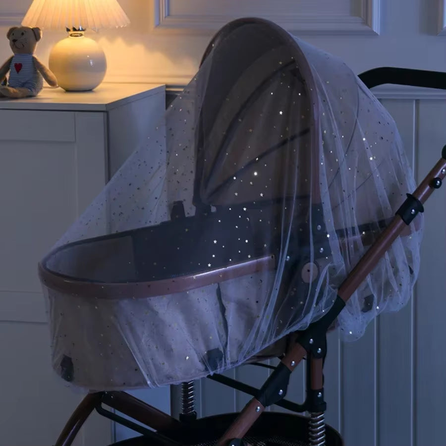 Universal Pram Net Baby Pushchair Cart Insect Shield Net Mesh Safe Infants Protection Mesh Cover Baby Stroller Accessories