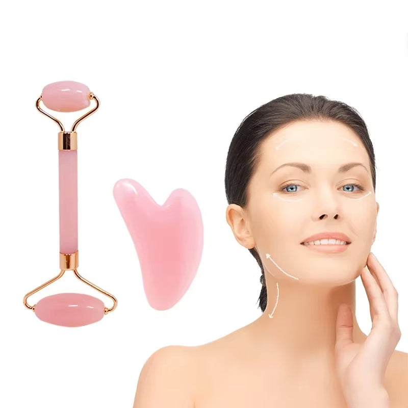 V-Shaped Facial Massager Roller - Double Chin Reducer & Lifting Tool for Tightened Skin