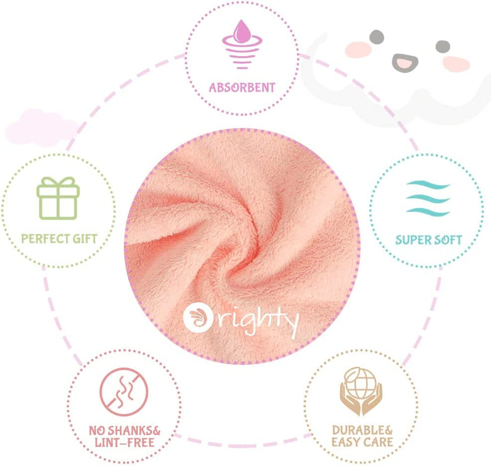 Burp Cloths, Super Soft & Highly Absorbent Coral Fleece, 20 X 10 Inch Gentle & Large Burp Rugs for Baby Sensitive Skin - Burping Cloths for Newborn Essential, 8 Pack