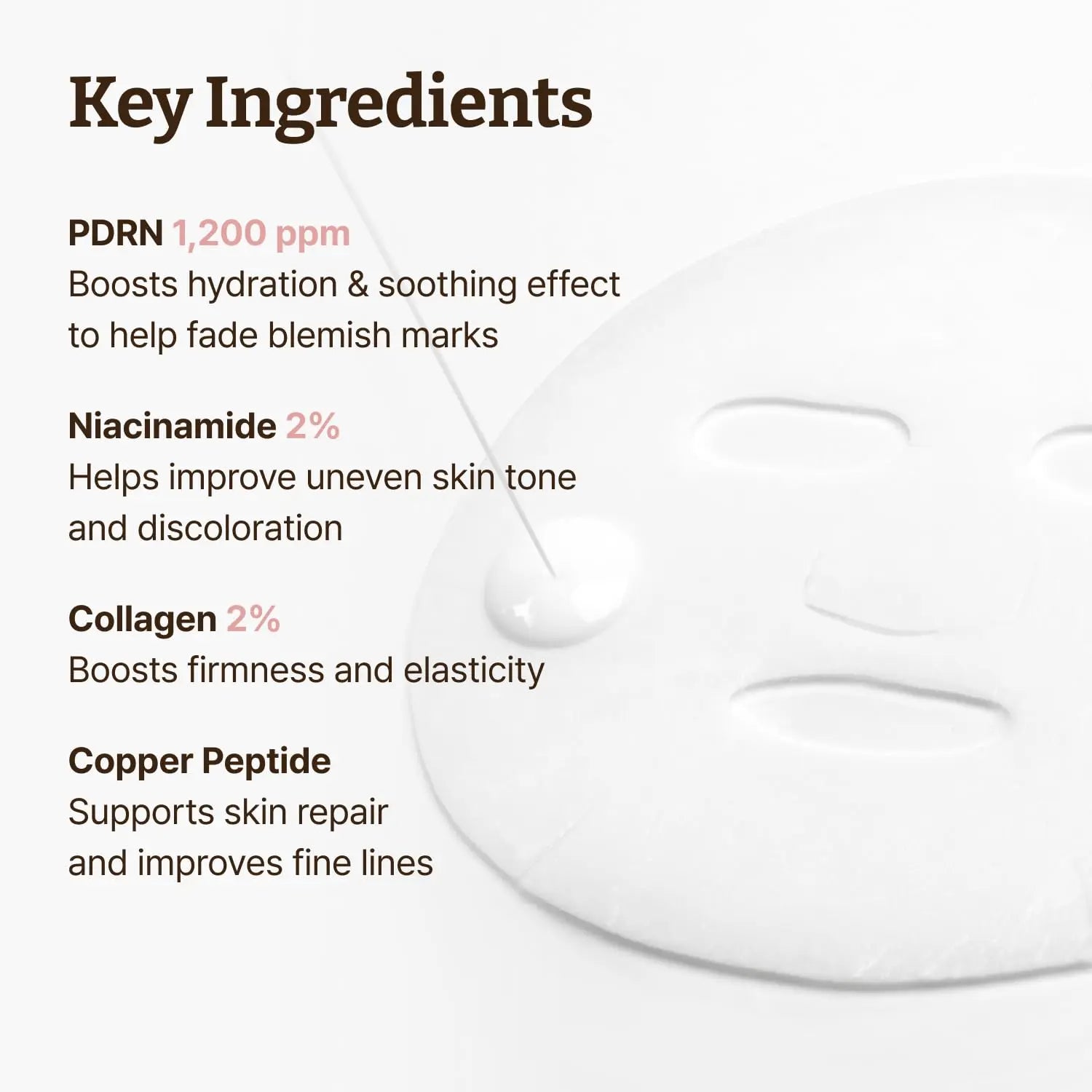 Revitalize Your Skin with Dr.Reju-All Advanced PDRN Rejuvenating Mask - Hydrating Korean Sheet Mask for Face & Neck with Collagen & Copper Peptides (4 Sheets, 1.2 Fl Oz Each)
