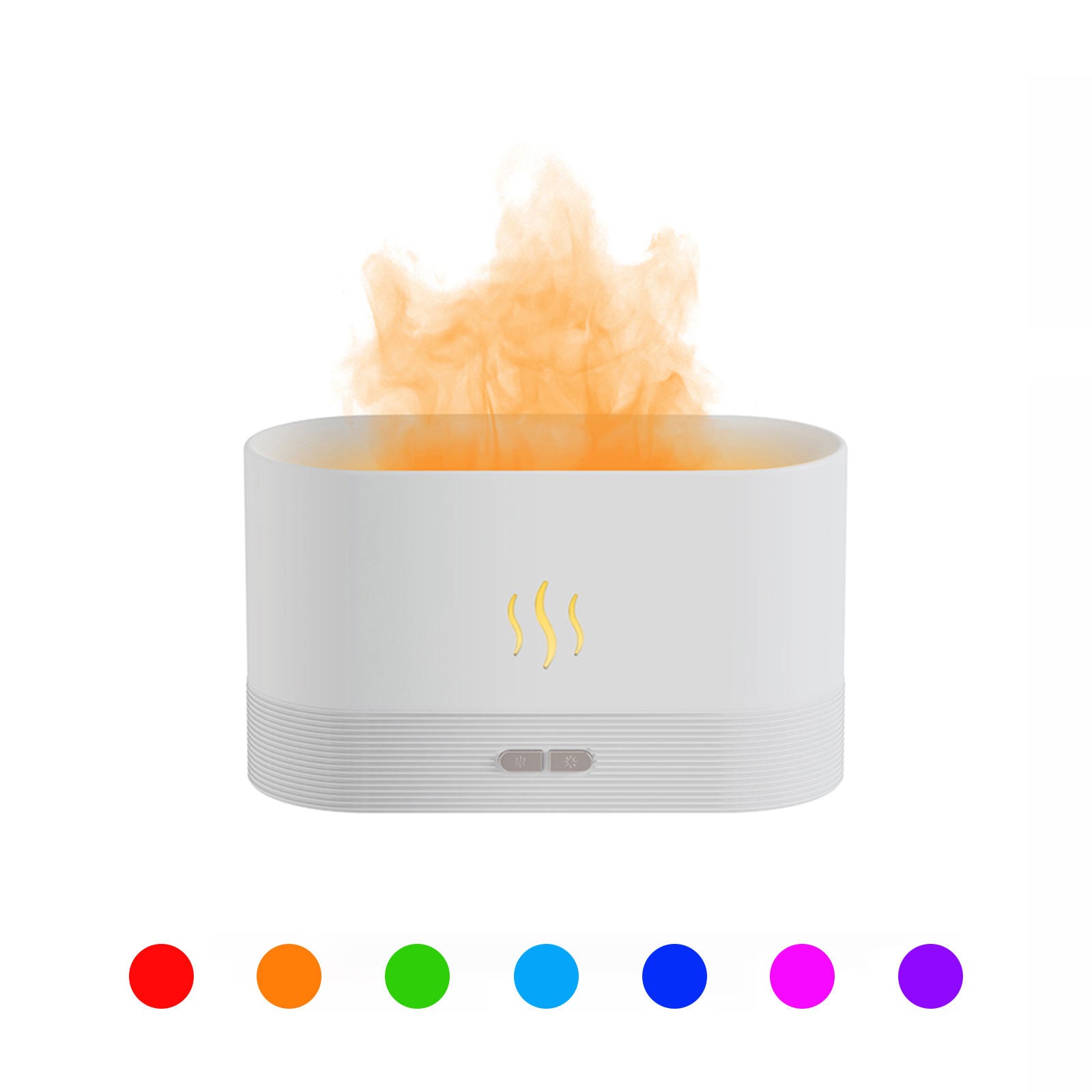 Transform Your Space with the Best Selling USB Ultrasonic Flame Humidifier - Colorful LED Aroma Diffuser for Relaxation