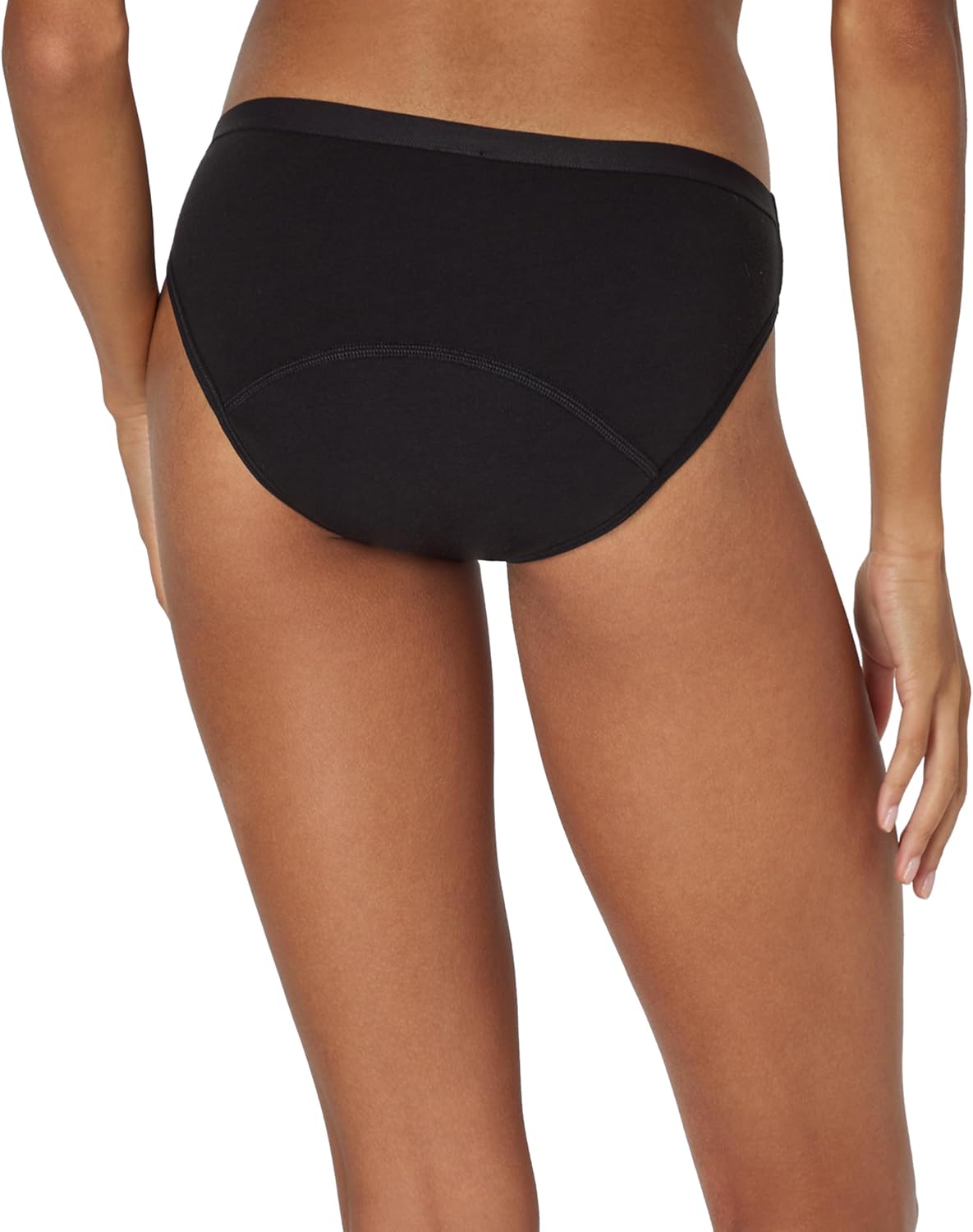 Experience Ultimate Comfort and Protection with Our Women's Bikini Period Underwear - 3-Pack in Stylish Black, Dot Print, and Concrete Heather