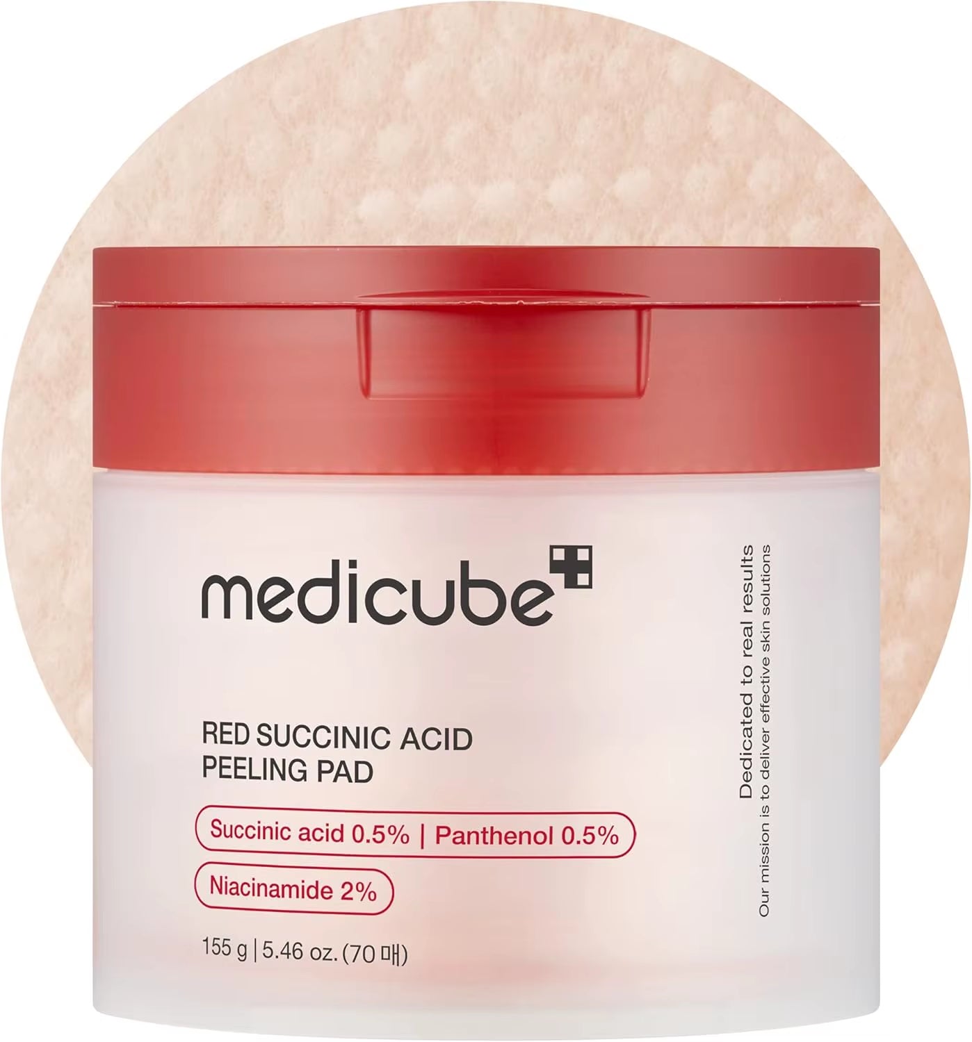 Medicube Toner Pads: Red Facial Exfoliating Pads | Exfoliating Toner Pads for Acne-Prone Skin with AHA and BHA