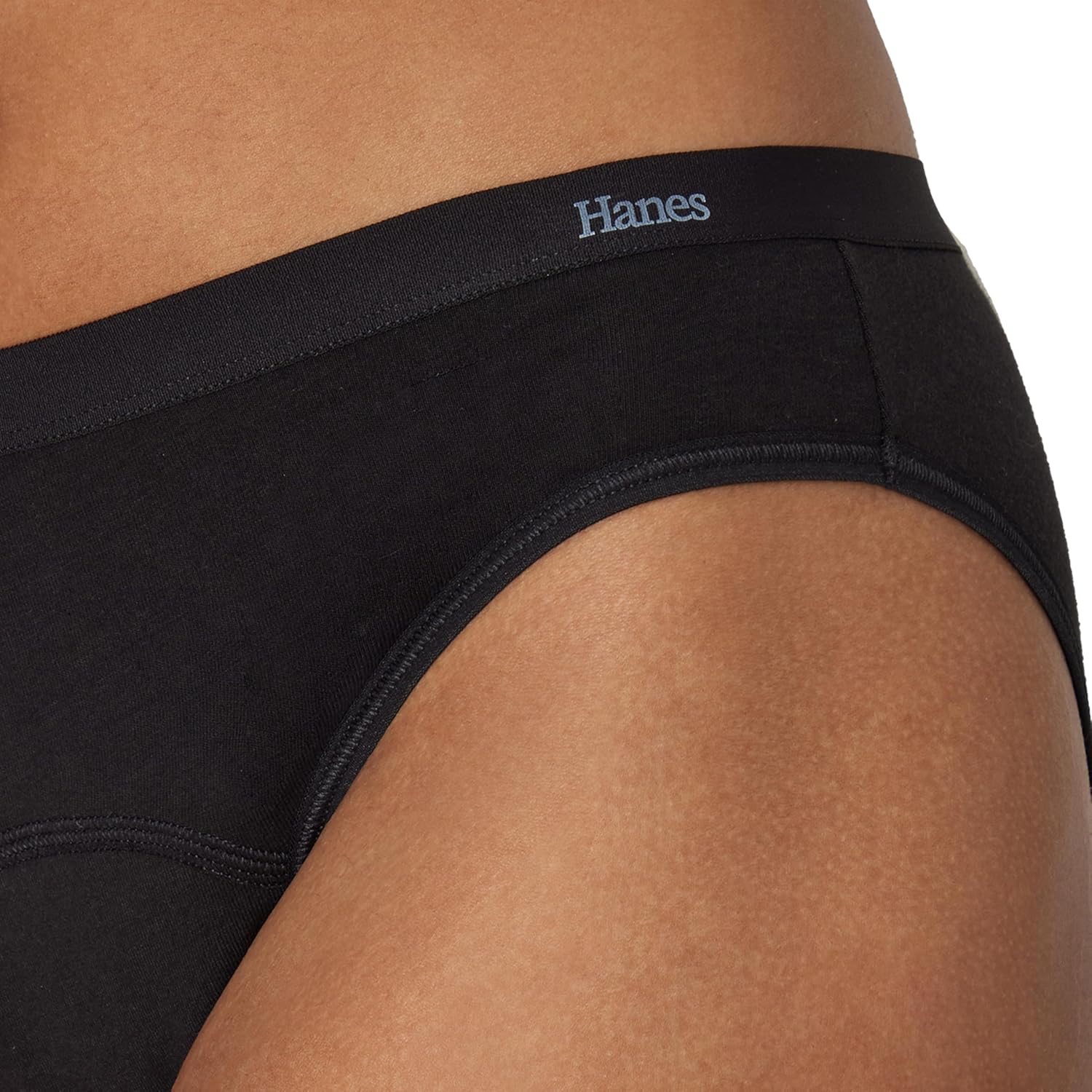 Experience Ultimate Comfort and Protection with Our Women's Bikini Period Underwear - 3-Pack in Stylish Black, Dot Print, and Concrete Heather