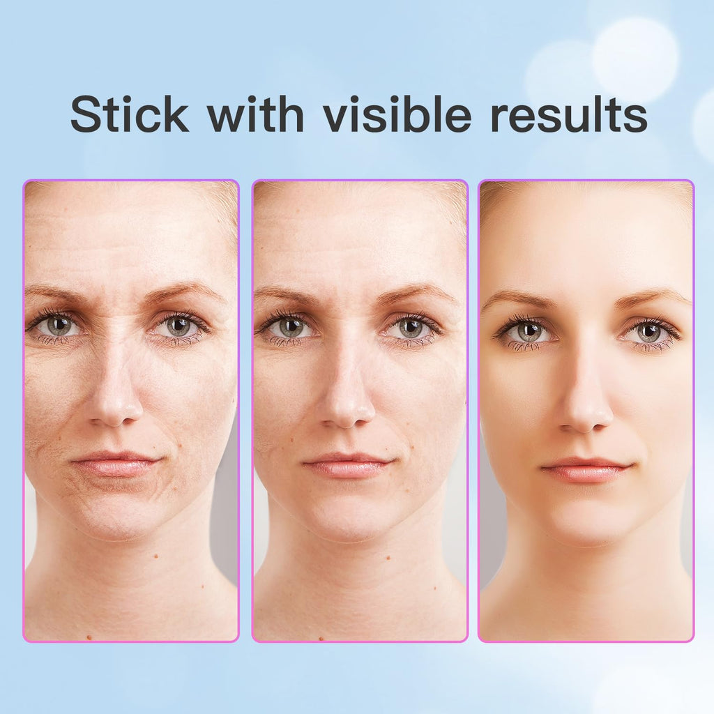 Revitalize Your Skin with the 7 Color Neck Face Massager Tool - Ultimate Facial Massager for At-Home Skin Care and Sculpting (White)