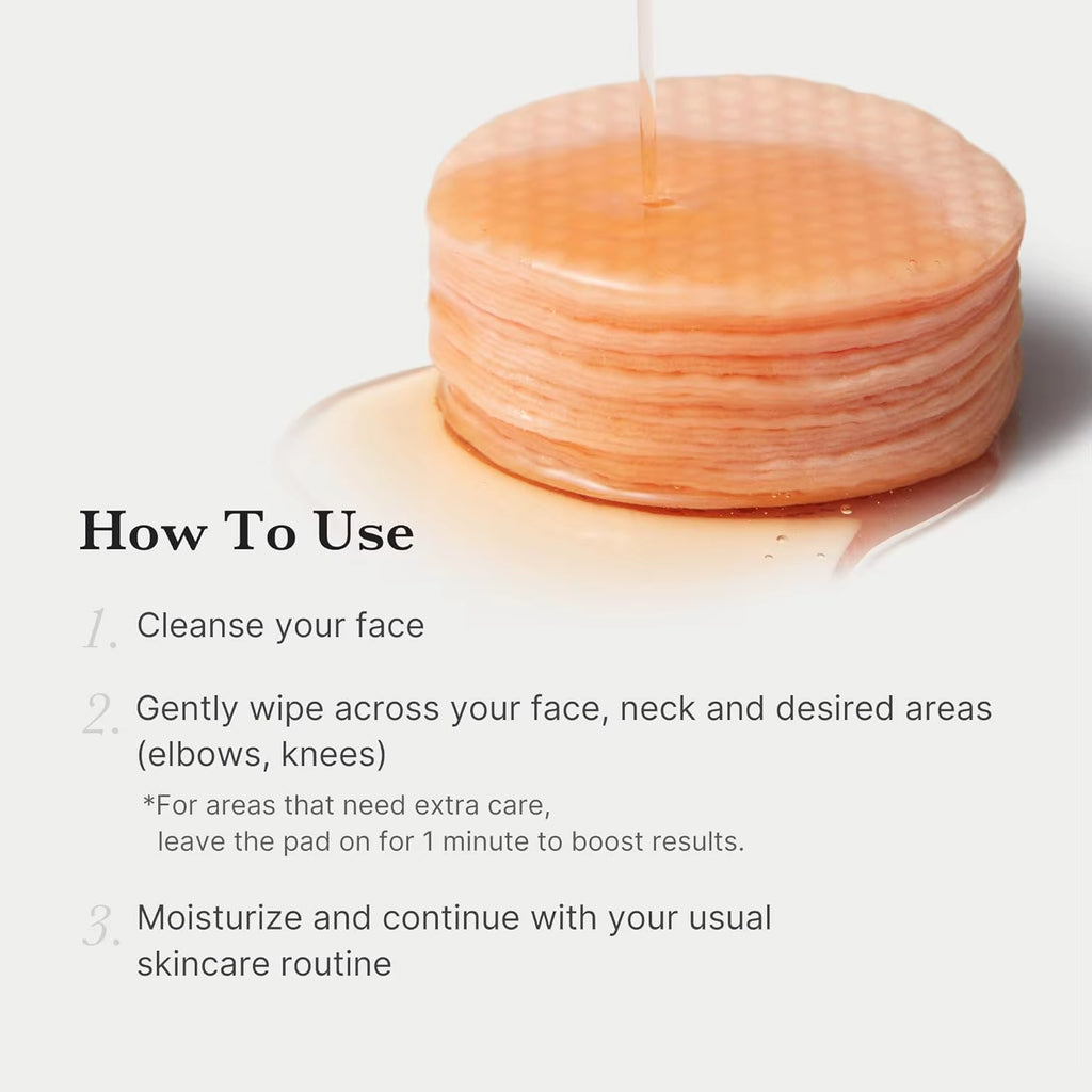 Medicube Toner Pads: Red Facial Exfoliating Pads | Exfoliating Toner Pads for Acne-Prone Skin with AHA and BHA