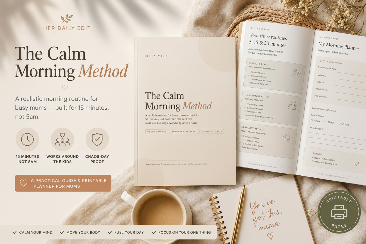 The Calm Morning Method — A Realistic Routine for Busy Mums