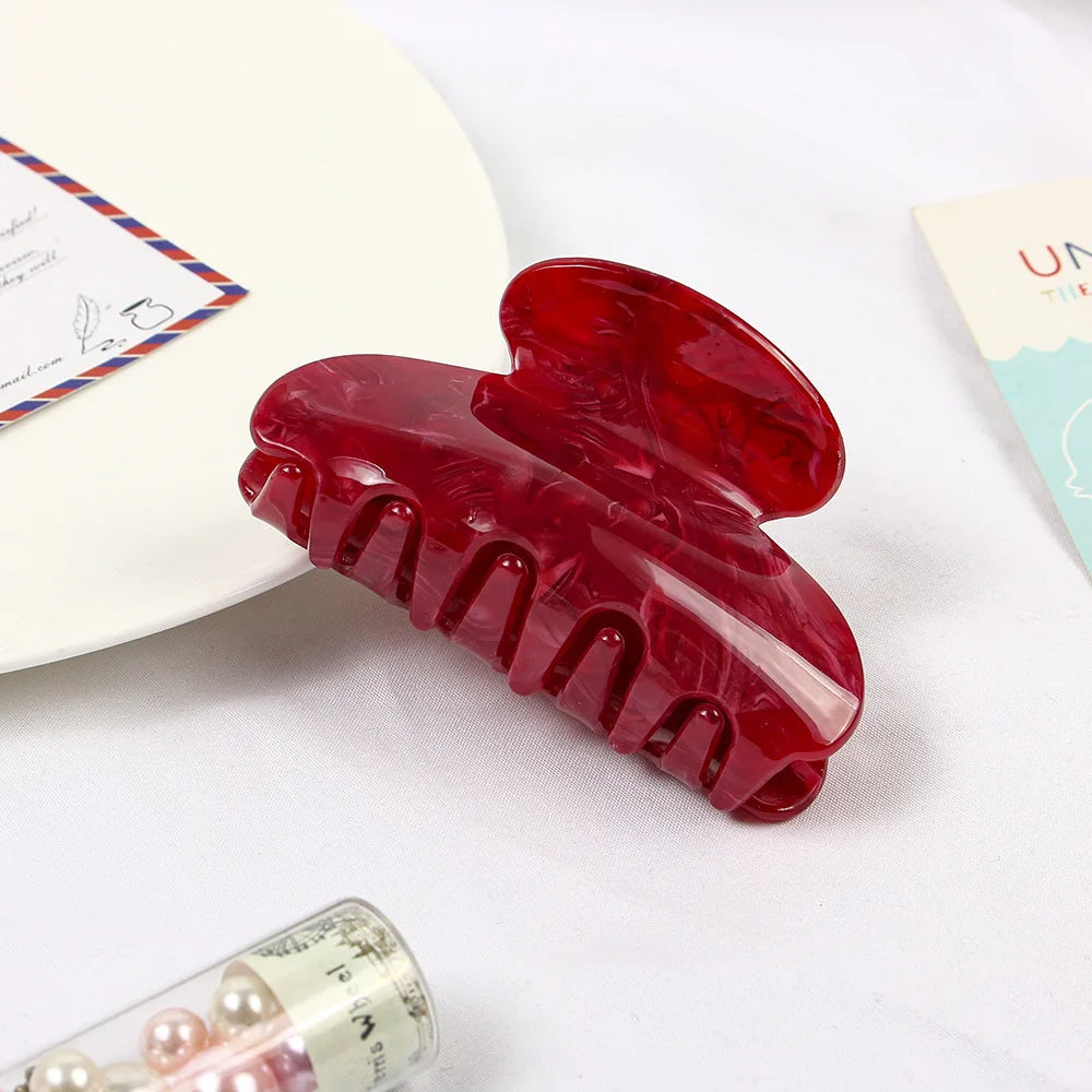 Elevate Your Style with Our Elegant Colorful Acrylic Hair Claw Clips for Women - Perfect for Any Occasion!