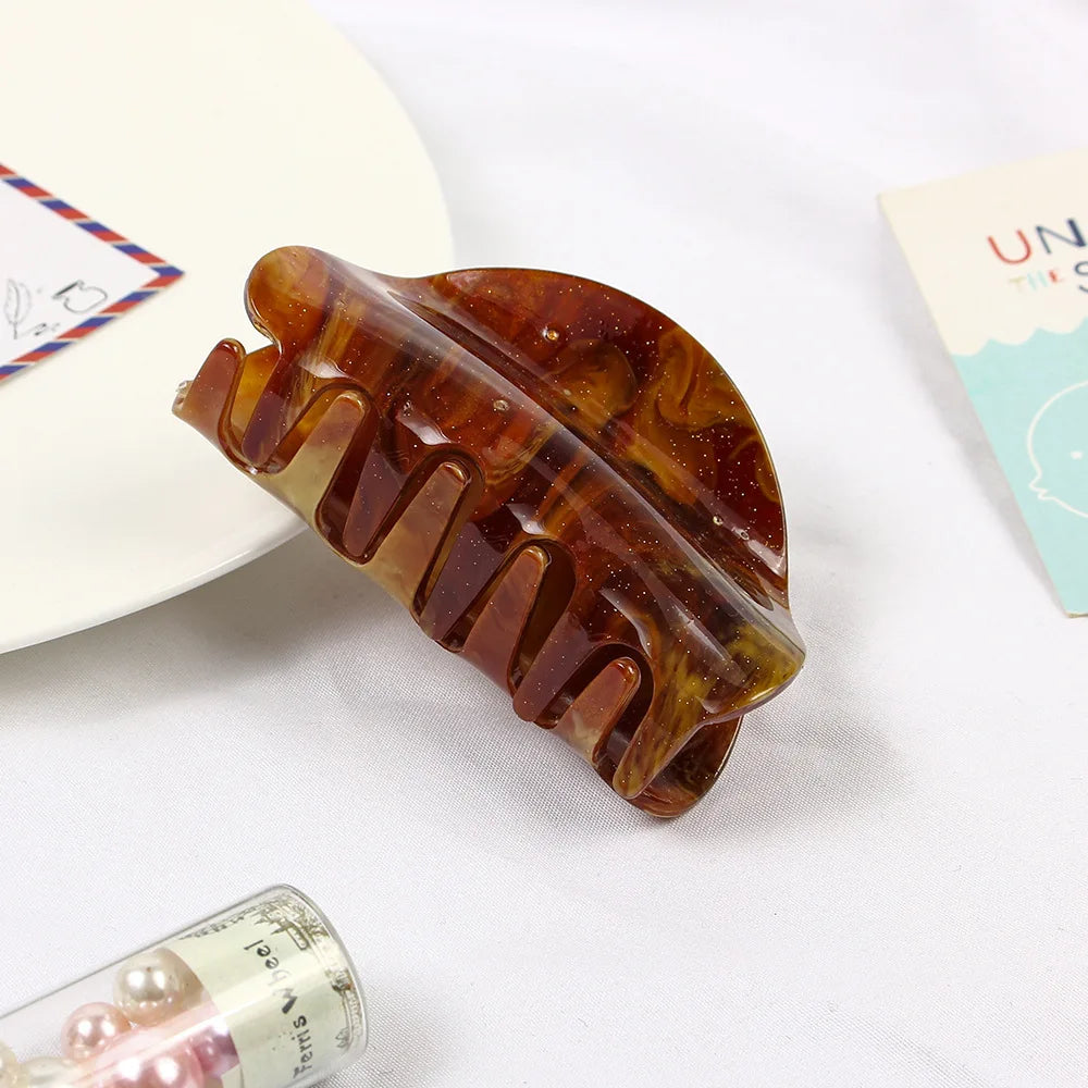 Elevate Your Style with Our Elegant Colorful Acrylic Hair Claw Clips for Women - Perfect for Any Occasion!