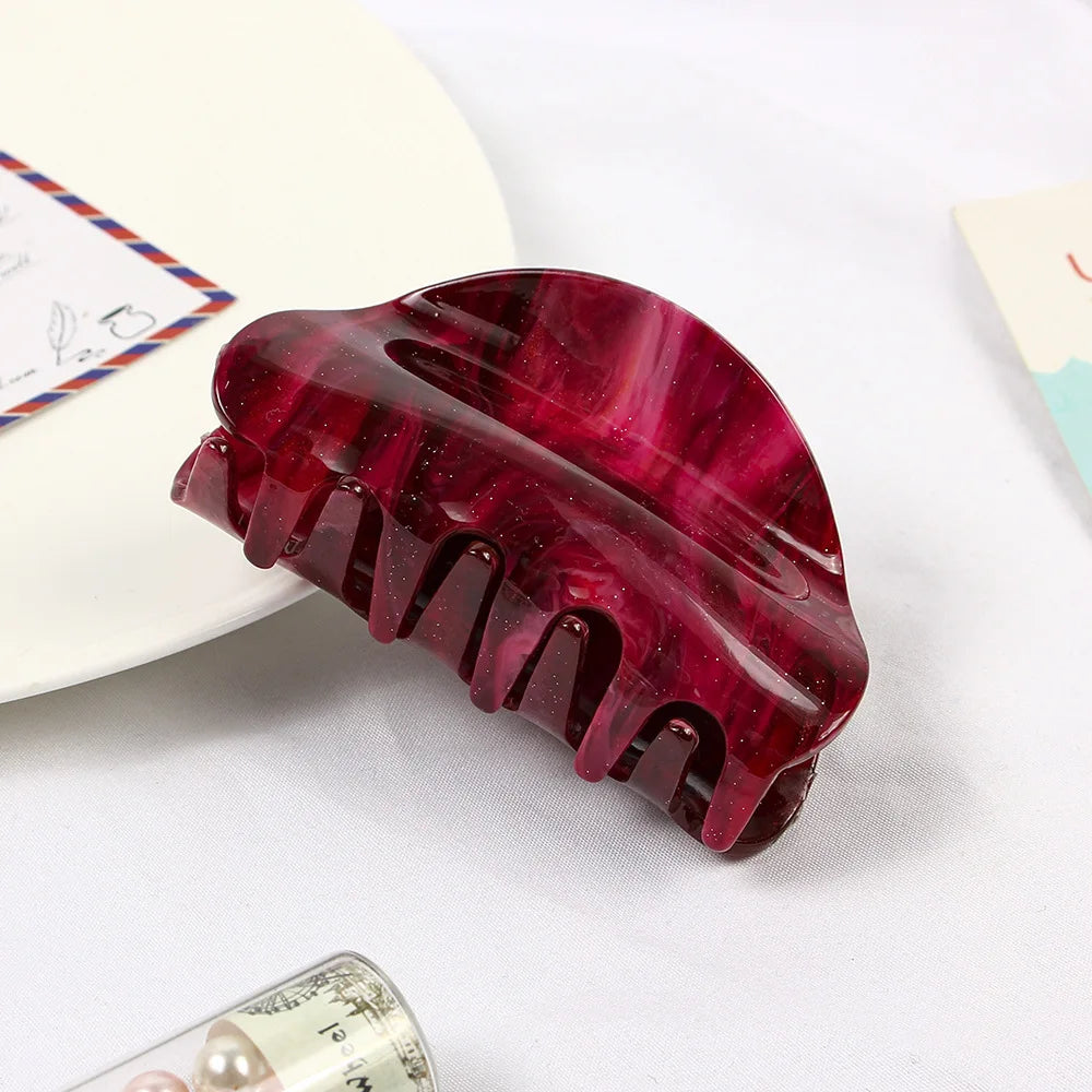 Elevate Your Style with Our Elegant Colorful Acrylic Hair Claw Clips for Women - Perfect for Any Occasion!