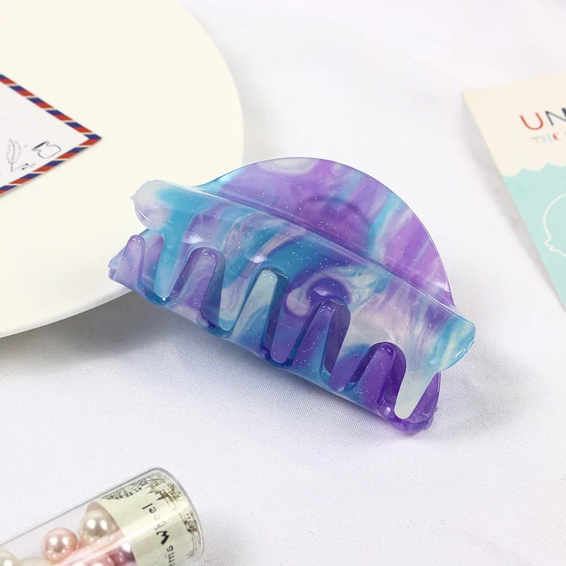 Elevate Your Style with Our Elegant Colorful Acrylic Hair Claw Clips for Women - Perfect for Any Occasion!