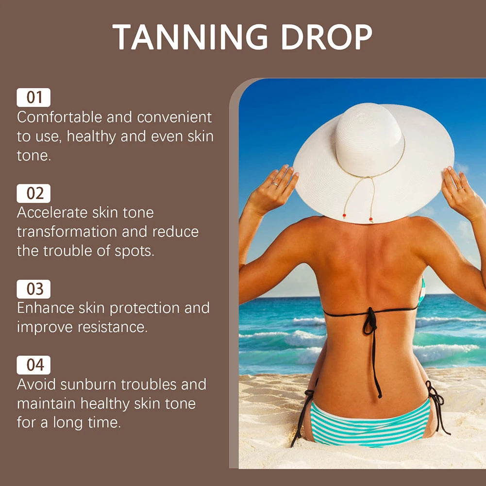 Transform Your Glow with Watermelon Tanning Drops - Sunless Body Treatment for a Radiant Tan!