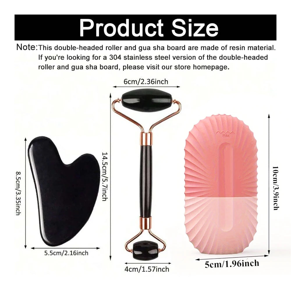 Revitalize Your Skin with Our 1/2/3Pcs Ice Face Roller Set - Perfect for Facial Massage, Lifting, and Contouring!
