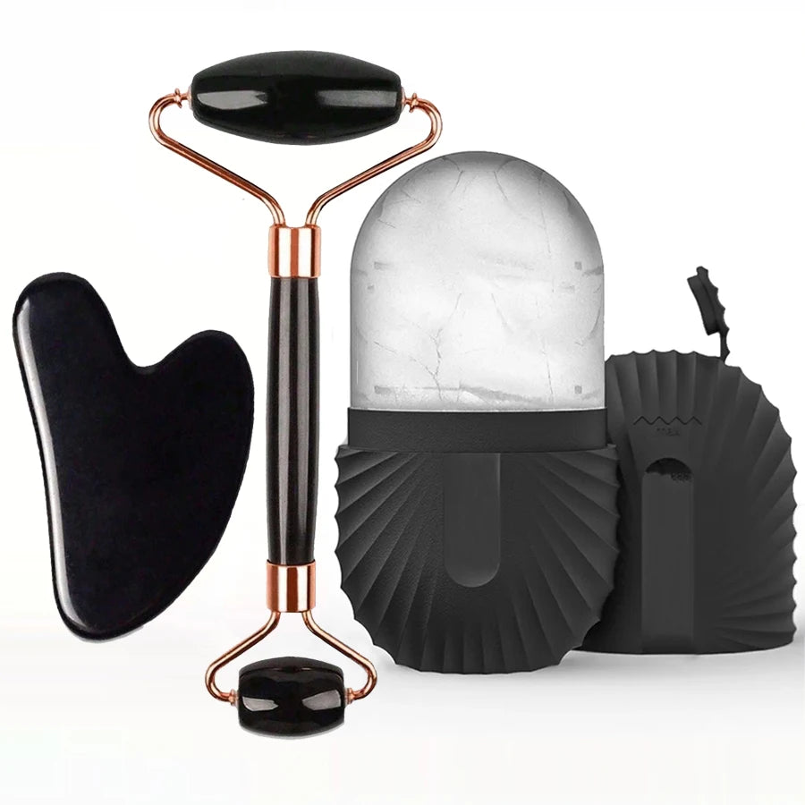 Revitalize Your Skin with Our 1/2/3Pcs Ice Face Roller Set - Perfect for Facial Massage, Lifting, and Contouring!