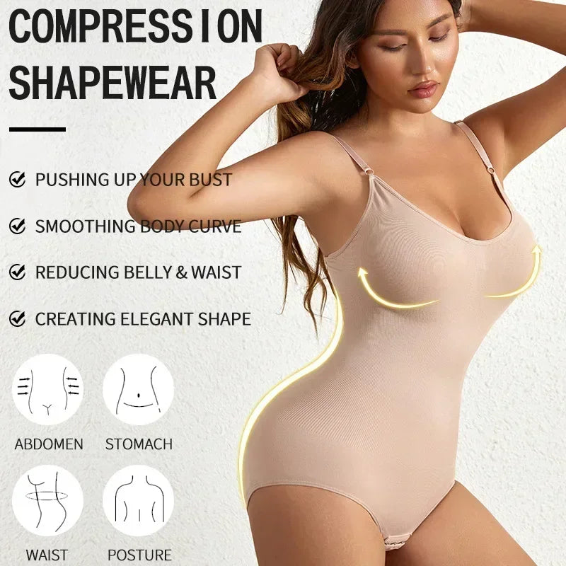 Elevate Your Curves with Our Seamless Bodysuit - Ultimate Tummy Control & Butt Lifting Shapewear for Women