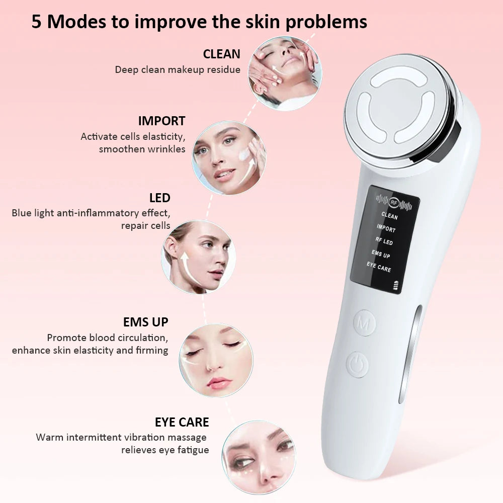 Revitalize Your Skin with the EMS Facial Massager - Anti-Aging Microcurrent Face Lifting Device for Tightening and Rejuvenation