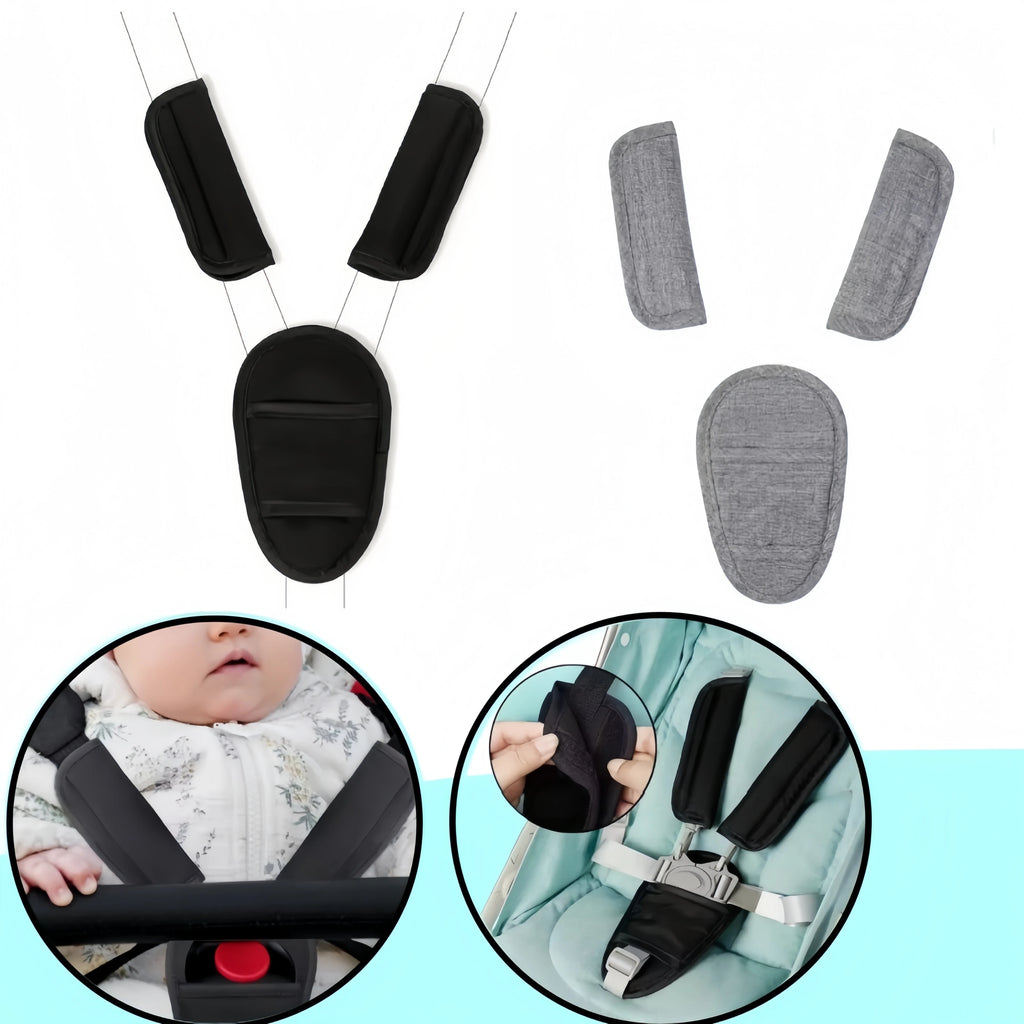 Soft Baby Car Seat Belt Pads Stroller Harness Covers Universal Shoulder Strap Cushions Prevent Strangulation Infant Pram Safety