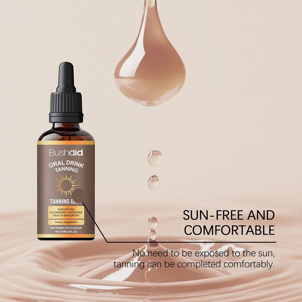 Transform Your Glow with Watermelon Tanning Drops - Sunless Body Treatment for a Radiant Tan!