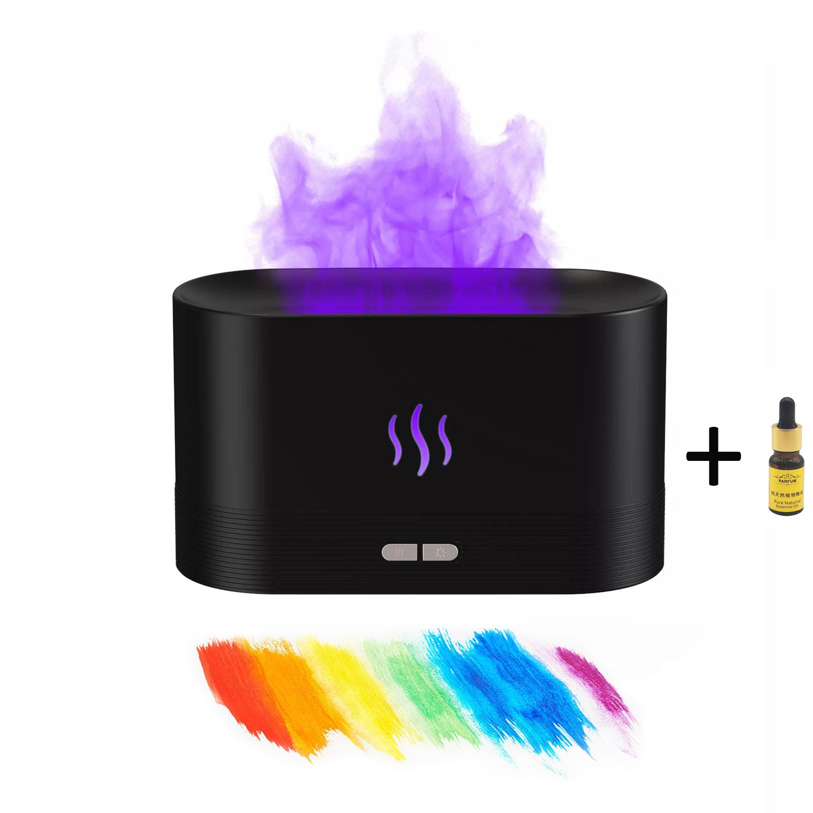 Transform Your Space with the Best Selling USB Ultrasonic Flame Humidifier - Colorful LED Aroma Diffuser for Relaxation