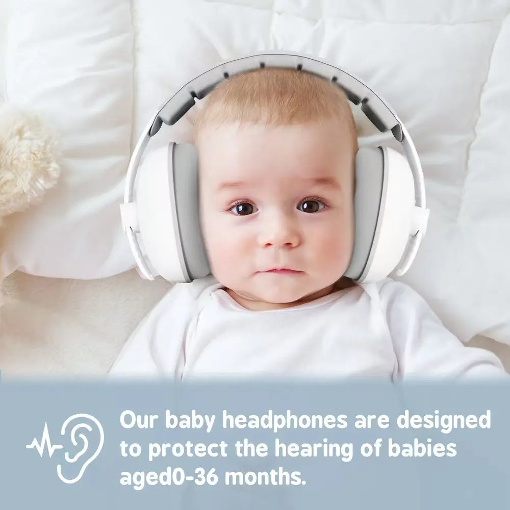 1Pc Baby Ear Protection Anti-Noise Earmuffs Headphones for Sleep & Travel Ear Protection with Stretchable Design
