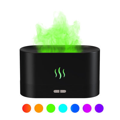 Transform Your Space with the Best Selling USB Ultrasonic Flame Humidifier - Colorful LED Aroma Diffuser for Relaxation
