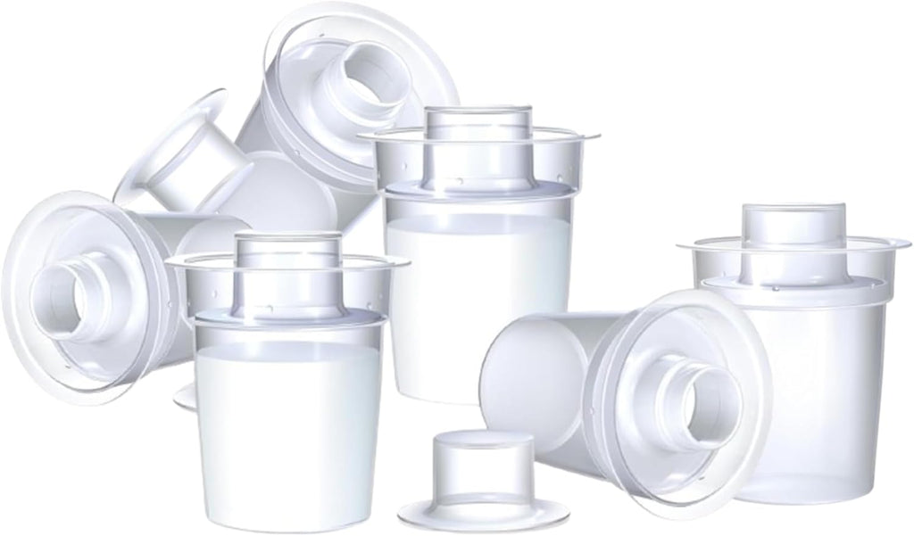 Baby Milk Powder Dispensers - Easy to Pour |Travel Ready | Compatible with Most Bottles, Including Rapidcool (Pack of 6)