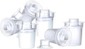 Baby Milk Powder Dispensers - Easy to Pour |Travel Ready | Compatible with Most Bottles, Including Rapidcool (Pack of 6)
