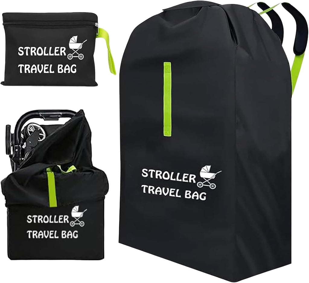 Stroller Travel Bag for Airplane, Waterproof Pushchair Cover with Shoulder Strap, Large Pram Gate Check Bag for Airplane Infant Buggy Stroller Storage
