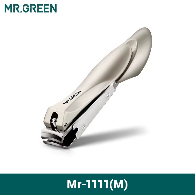 Ergonomic Stainless Steel Anti-Splash Nail Clippers - Bionic Design Manicure Tool for Perfect Fingernails