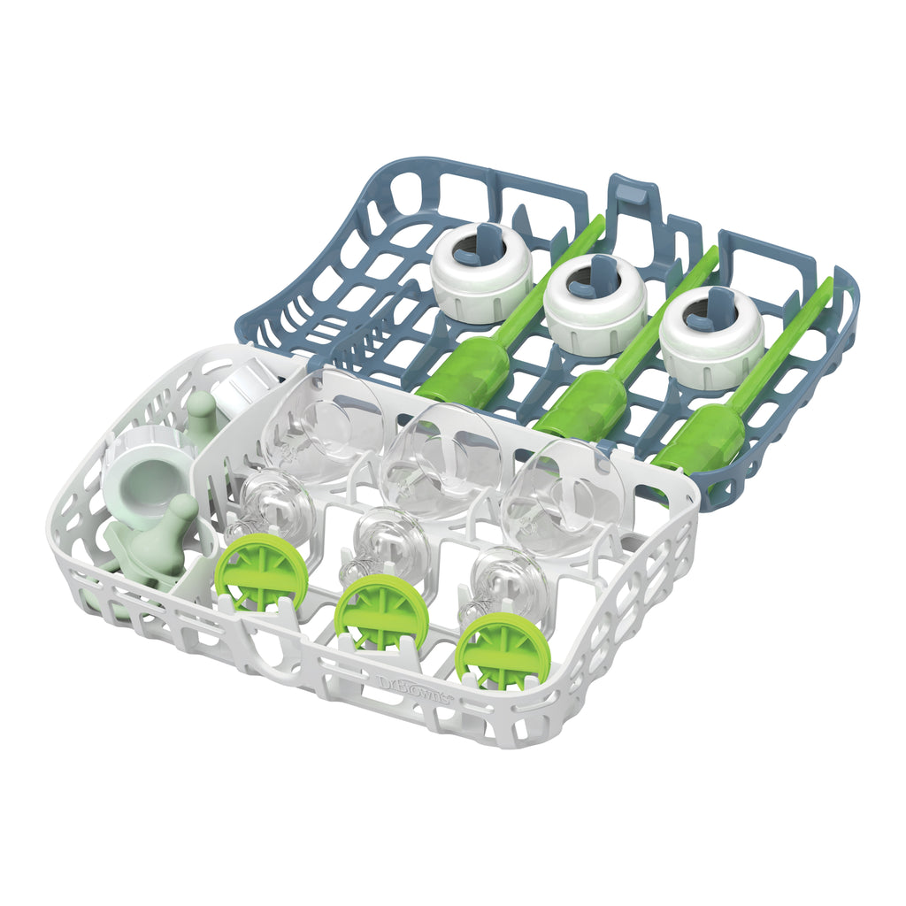 Dishwasher Basket for Small Baby Bottle Parts, Pacifiers, Accessories, Blue, 1-Pack